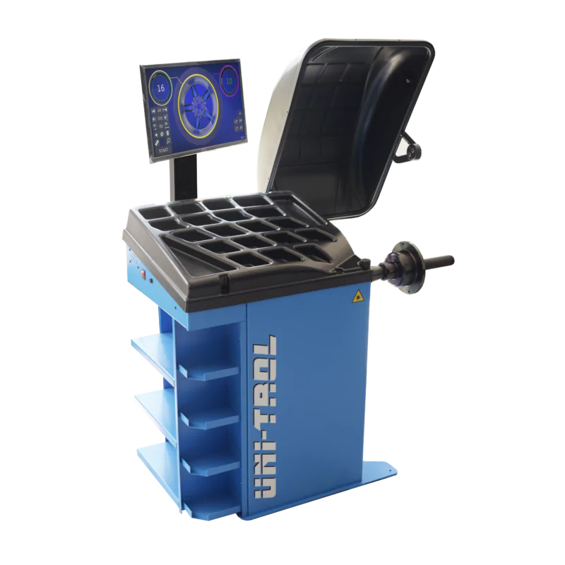 Masina automata de echilibrat roti pentru autoturisme si autoutilitare, cu monitor LCD.