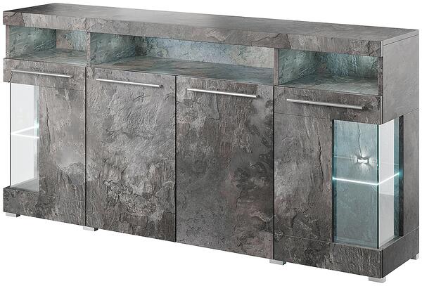 Скрин Индия с 4 врати и 3 ниши шифер