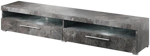 ТВ шкаф Индия с 2 клапващи врати и 2 ниши 200 см шифер