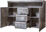 Скрин Индия с 2 врати, 3 чекмеджета и 1 ниша шифер