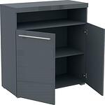 Скрин Индия с 2 врати и 1 ниша бял гланц