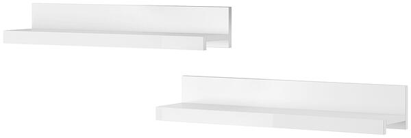 Полици Индия 2 бр. бял мат