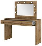 Тоалетка Ева с огледало с LED осветление и 1 чекмедже дъб вотан