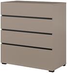 Скрин Крос с 4 чекмеджета и ниша конго и черен мат