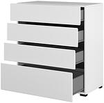 Спален комплект Крос с избор на размер на легло и повдигащ механизъм бял и черен мат