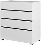 Скрин Крос с 4 чекмеджета и ниша бял и черен мат