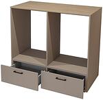 Комбиниран шкаф за пералня и сушилня Роса с 2 чекмеджета маслен дъб и конго мат