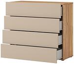 Спален комплект Импресио дъб маувела и конго мат с избор на размер на легло и гардероб