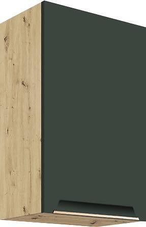 Горен кухненски шкаф Гламър тъмно зелен мат с 1 врата 40 см