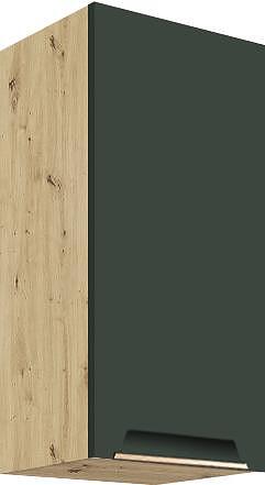 Горен кухненски шкаф Гламър тъмно зелен мат с 1 врата 30 см