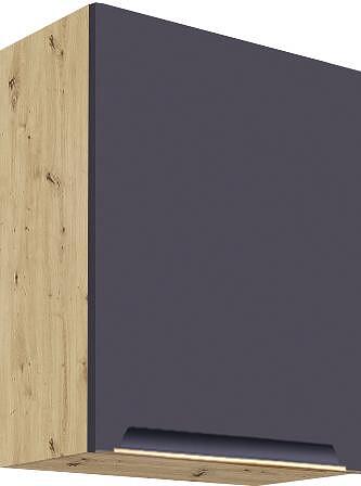 Горен кухненски шкаф Гламър тъмно син мат с 1 врата 50 см