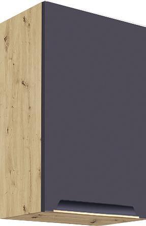 Горен кухненски шкаф Гламър тъмно син мат с 1 врата 40 см