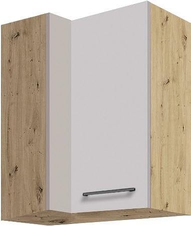 Горен кухненски ъглов шкаф десен Инфинити лате гланц с 2 врати 40/70 см