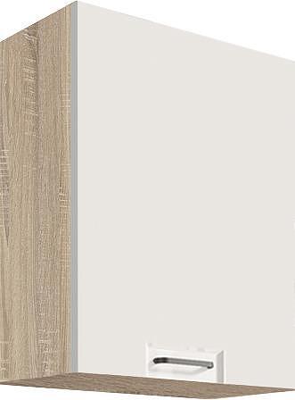 Горен кухненски шкаф Фаворит бял гланц с 1 врата 50 см