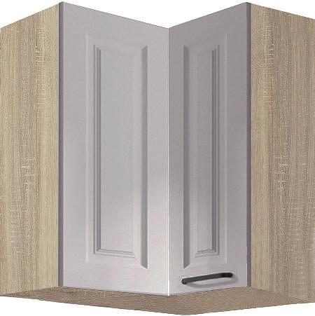 Горен кухненски ъглов шкаф Смарт конго мат с 2 врати 60/60 см