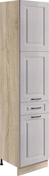 Колонен кухненски шкаф Смарт конго мат с 2 врати и 1 чекмедже 40 см