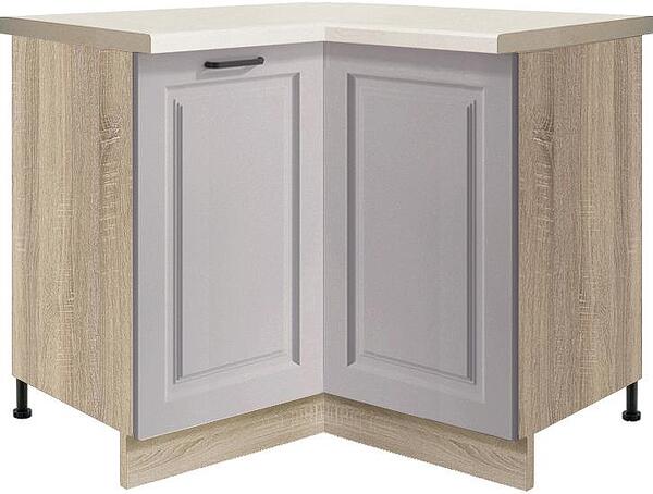 Долен кухненски шкаф Смарт конго мат ъглов с 2 врати и механизъм 90/90 см