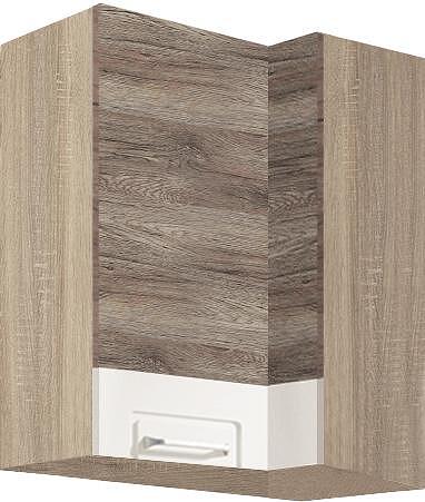 Горен кухненски ъглов шкаф ляв Еконо с 2 врати 70/40 см