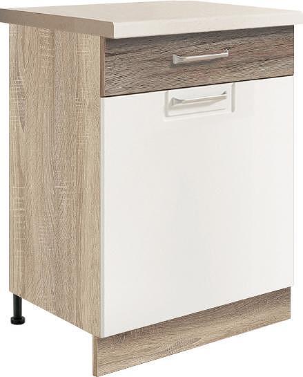 Долен кухненски шкаф Еконо с 1 врата и 1 чекмедже 60 см