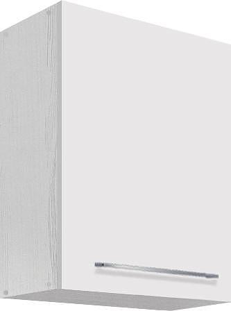 Горен кухненски шкаф Креатива бял гланц с 1 врата 50 см