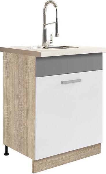 Долен кухненски шкаф за мивка Глобал с 1 врата 60 см