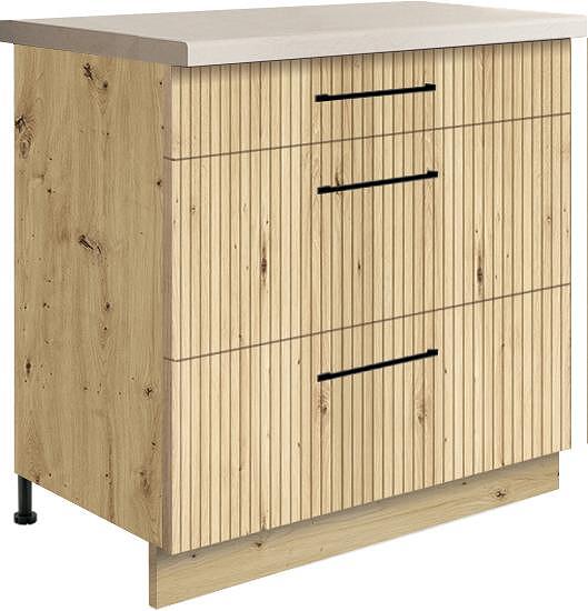 Долен кухненски шкаф Вива с 3 чекмеджета 80 см