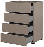 Скрин Крос с 4 чекмеджета конго и черен мат