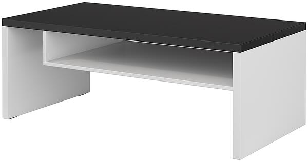 Холна маса Крос с 1 ниша бял и черен мат