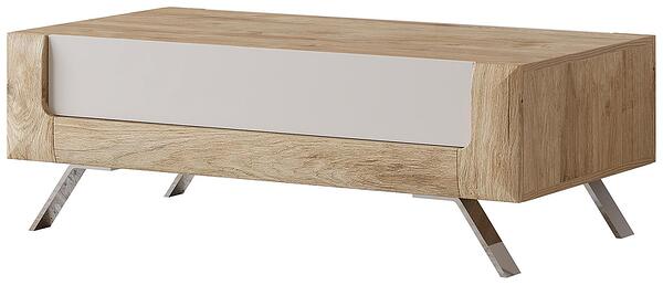 Холна маса Касаи с 1 чекмедже златен дъб и кашмир мат