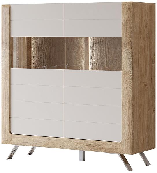 Комод Касаи с 2 врати златен дъб и кашмир мат