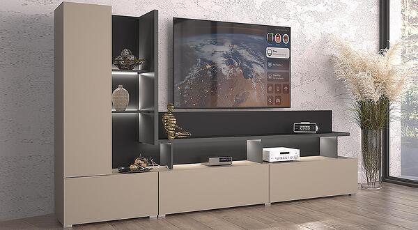 Секция Серио конго и антрацит мат