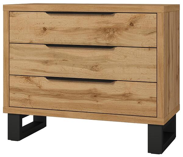 Скрин Хале с 3 чекмеджета дъб вотан