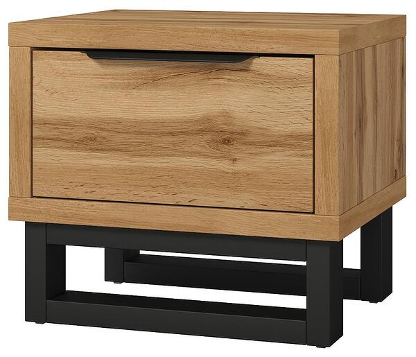 Нощно шкафче Хале с 1 чекмедже дъб вотан