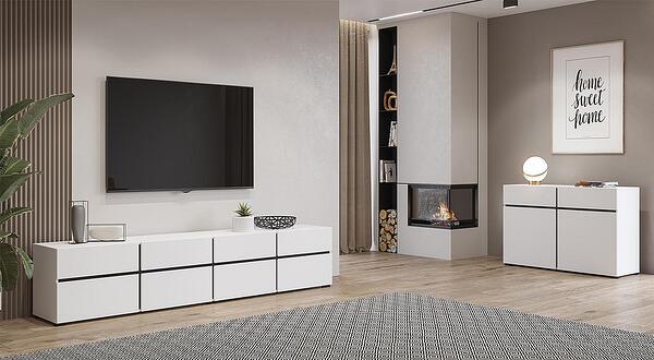 Модулна комбинация Крос III бял и черен мат