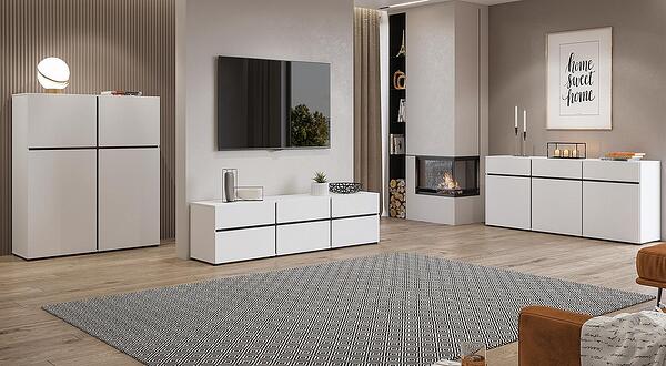 Модулна комбинация Крос II бял и черен мат