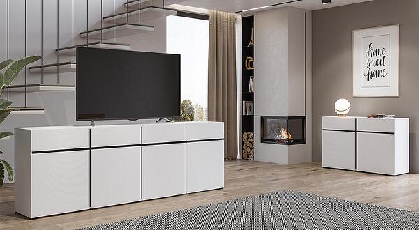 Модулна комбинация Крос I бял и черен мат