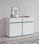 Скрин Крос с 2 врати и 2 чекмеджета бял и черен мат