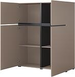 Комод Крос с 4 врати конго и черен мат