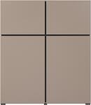 Комод Крос с 4 врати конго и черен мат