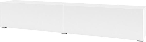 Тв шкаф Ава с 2 клапващи врати стоящ или за стенен монтаж бял мат