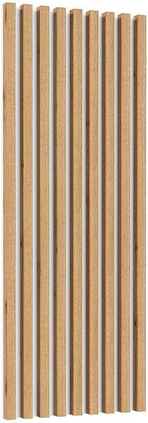 Декоративен стенен панел с ламели Селин с височина 146 см дъб вотан и бял мат