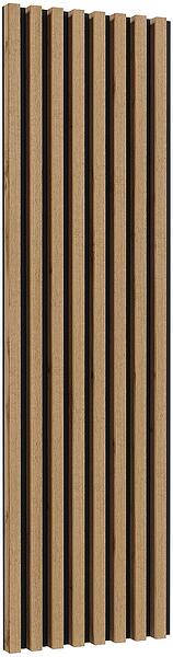 Декоративен стенен панел с ламели Селин с височина 179 см дъб вотан и черен мат