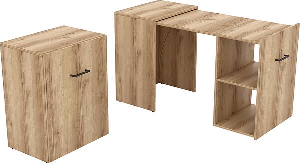 Изтеглящо се бюро-шкаф Смарт дъб гранд