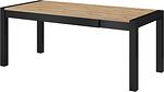 Трапезна разтегателна маса Актив с дъб таурус и черен мат