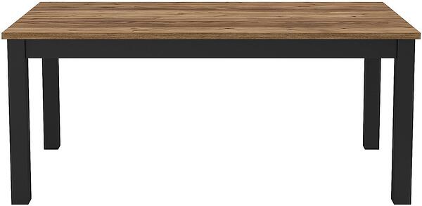 Трапезна маса Олин с плот 180/95 см апенцелски бор и черен мат