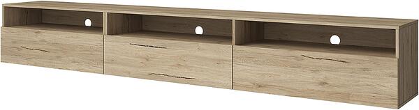 ТВ шкаф Барос с 3 врати и 3 ниши стоящ или за стенен монтаж светъл дъб сан ремо