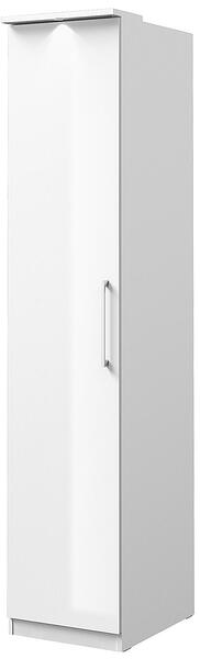 Гардероб Оптима с 1 врата 45 см бял гланц
