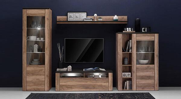 Модулна комбинация Ларона I орех сатен и тъчууд