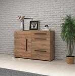 Скрин Тулса с 1 врата и 3 чекмеджета дъб грандсон