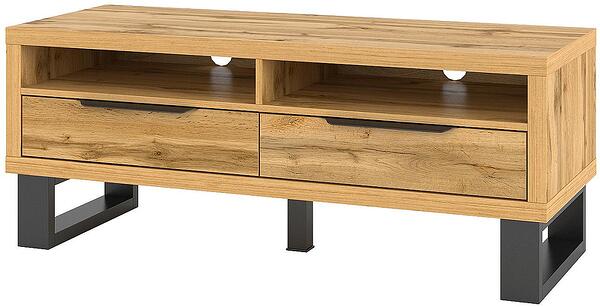 ТВ шкаф Хале с 2 чекмеджета дъб вотан